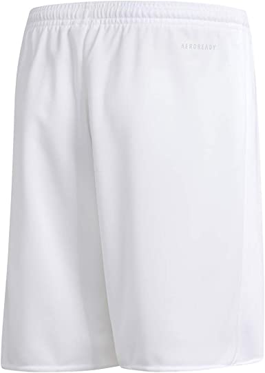 Photo 2 of adidas Boys' Parma 16 Shorts. WHITE, SIZE XS.
