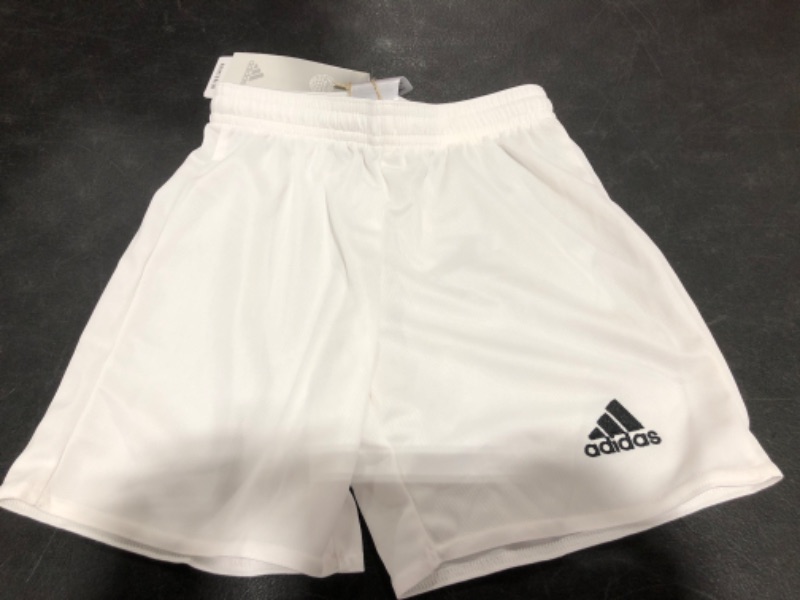 Photo 3 of adidas Boys' Parma 16 Shorts. WHITE, SIZE XS.
