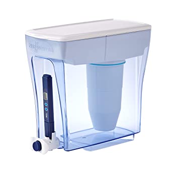 Photo 1 of ZeroWater 20 Cup Ready-Pour 5-Stage Water Filter Pitcher NSF Certified to Reduce Lead, Other Heavy Metals and PFOA/PFOS, White and Blue
MISSING GAUGE. PRIOR USE.