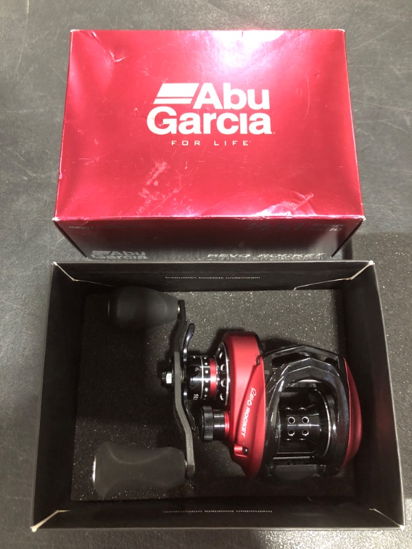 Photo 2 of Abu Garcia Revo Rocket Low Profile Baitcast Fishing Reel
OPEN BOX. PRIOR USE.