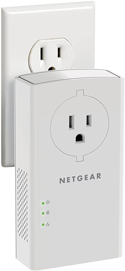 Photo 2 of NETGEAR Powerline adapter Kit, 2000 Mbps Wall-plug, 2 Gigabit Ethernet Ports with Passthrough + Extra Outlet (PLP2000-100PAS)
OPEN BOX. PRIOR USE.