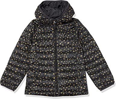 Photo 1 of Amazon Essentials Girls and Toddlers' Lightweight Water-Resistant Packable Hooded Puffer Jacket
SIZE LARGE.