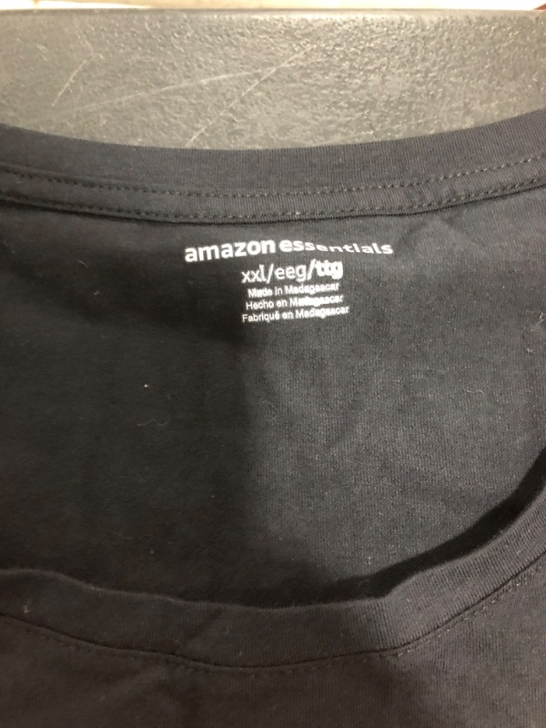 Photo 2 of AMAZON ESSENTIALS WOMEN'S T-SHIRT, BLACK, SIZE XXL. PRIOR USE.