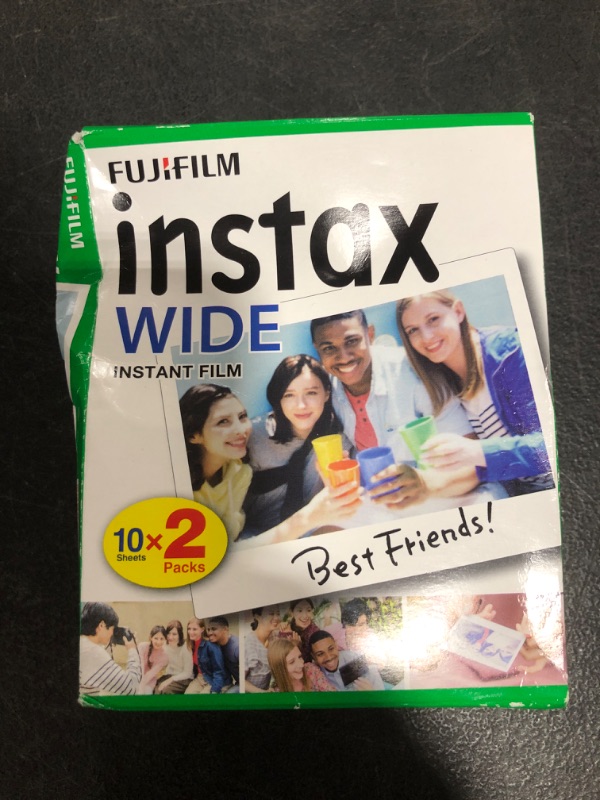 Photo 4 of Fujifilm INSTAX Wide 300 Instant Camera & 1 BOX OF FUJI INSTAX WIDE INSTANT FILM. PRIOR USE. UNTESTED. REQUIRES BATTERIES.
