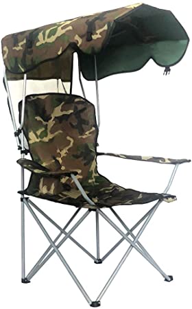 Photo 1 of BDL Camp Chairs with Shade Canopy Chair Folding Camping Recliner Support 380 LBS? with one Cup Holders and Carry Bag, for Outdoor Beach Camp Park Patio
OPEN BOX.