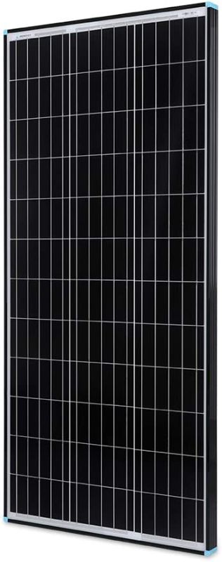 Photo 1 of Renogy 100W Solar Panel 12 Volt Monocrystalline Sleek with High-Efficiency Module PV Power RV Marine Boat Off Grid, Black Frame. FRONT PANEL DAMAGE. 
