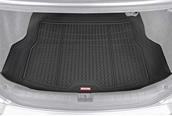 Photo 1 of Motor Trend Premium FlexTough All-Protection Cargo Mat Liner – w/Traction Grips & Fresh Design, Heavy Duty Trimmable Trunk Liner for Car Truck SUV, Black. 
MISSING PACKAGE. PRIOR USE.