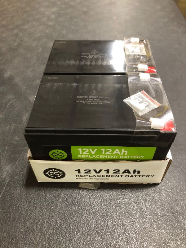 Photo 1 of 12-Volt 12 Ah Lead Acid Battery 2 Pack 
