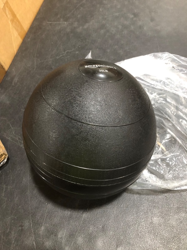 Photo 2 of Amazon Basics Exercise Slam Ball, Smooth Grip
