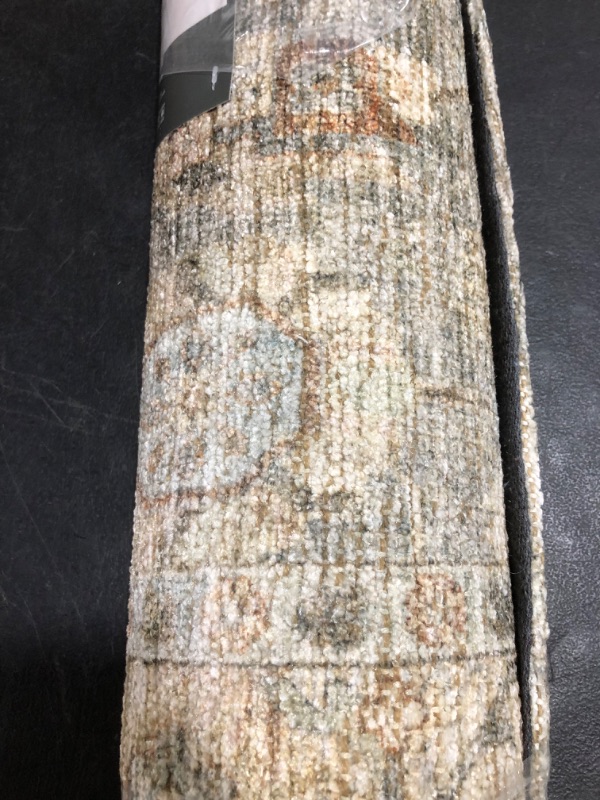 Photo 1 of 3'x5' Ledges Digital Floral Print Distressed Persian Style Rug Green - Threshold™ Designed with Studio McGee
