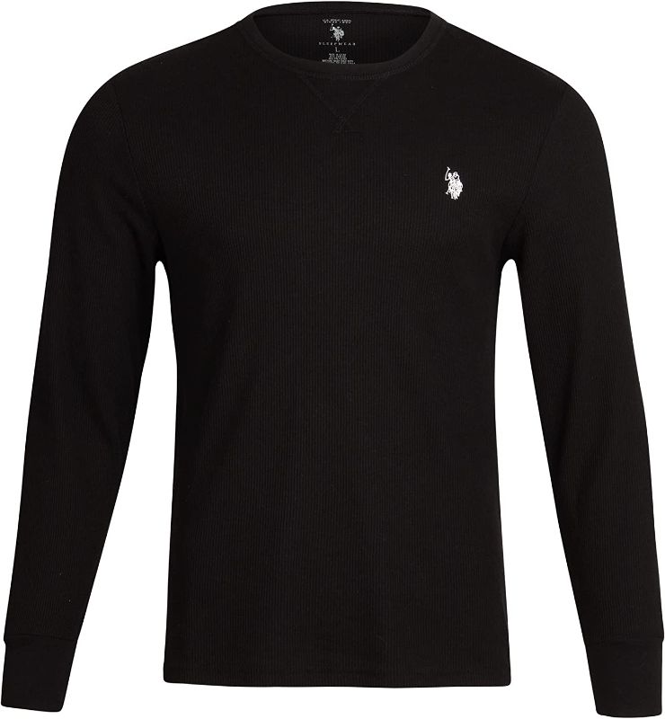 Photo 1 of U.S. Polo Assn. Men’s Thermal Shirt – Long Sleeve Waffle Knit Top Large 