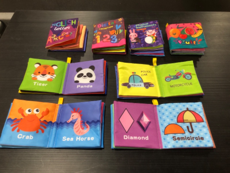 Photo 3 of Baby Bath Books,Nontoxic Fabric Soft Baby Cloth Books,Early Education Toys,Waterproof Baby Books for Toddler, Infants Perfect Shower Toys,Kids Bath Toys Birthday Gift(Pack of 8)
MISSING PACKAGE. 