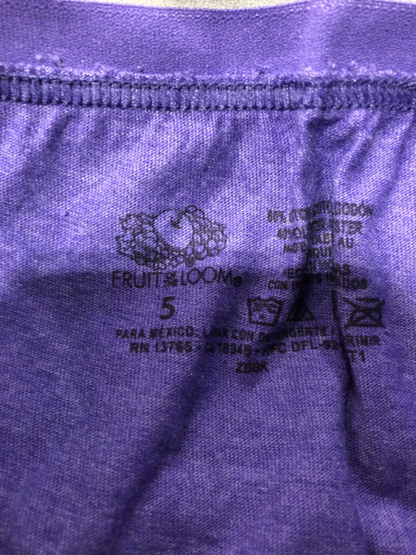 Photo 3 of Fruit of the Loom Women's 6 Pack Assorted Color Cotton Panties, SIZE 5. LOT OF 2. 12 PAIR TOTAL.
