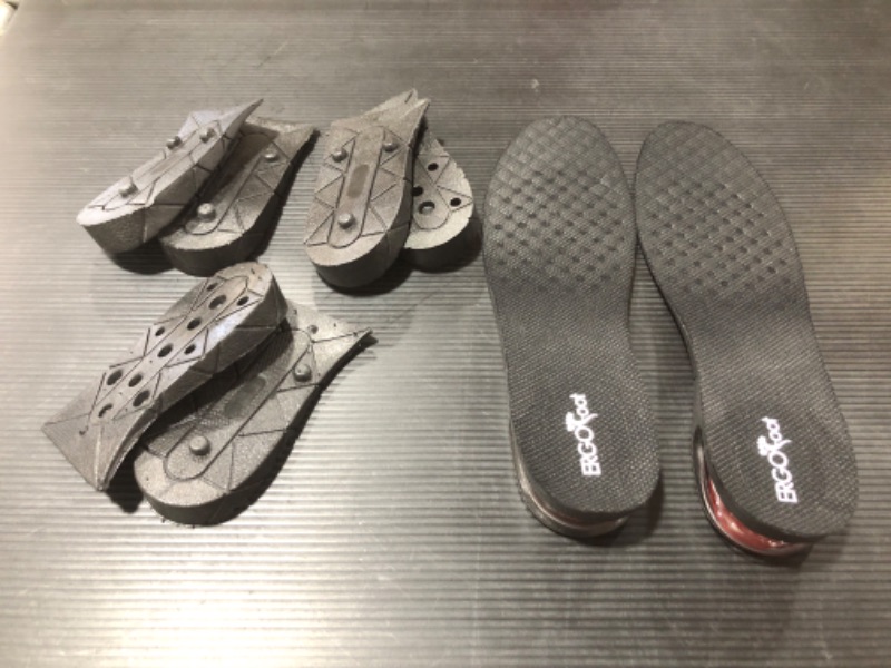 Photo 3 of Height Increase Insoles 4-Layer 3.54 inch Air Cushion Taller Shoes Insoles Heel Insert for Men and Women by ERGOfoot
MISSING PACKAGE.