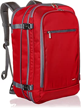 Photo 1 of Amazon Basics Carry-On Travel Backpack - Red
