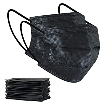 Photo 1 of 100Pcs Disposable Face Masks, Black Face Mask, 3 Ply Disposable Mask
PHOTO FOR REFERENCE. MAY VARY