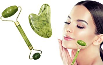 Photo 2 of Jade Roller Gua Sha Set, Detox Scraping Massage Facial, Wrinkles Anti Aging Set (Style #2)
LOT OF 3.