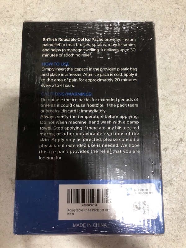 Photo 2 of BRITECH ADJUSTABLE KNEE ICE PACK