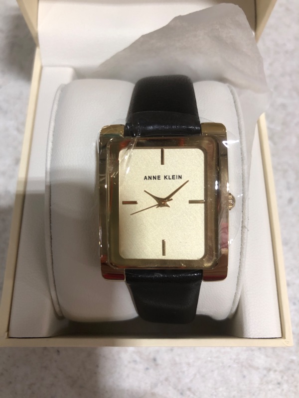 Photo 1 of Anne Klein Women's Leather Strap Watch
