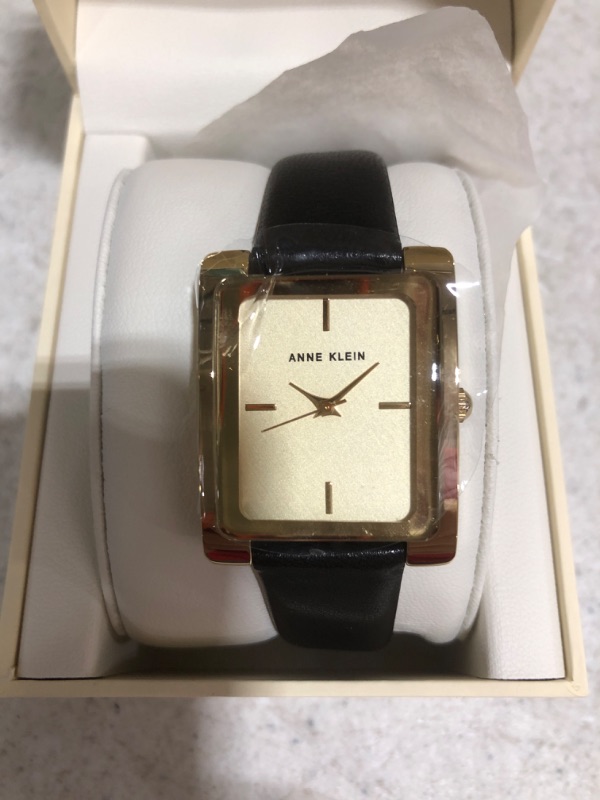 Photo 4 of Anne Klein Women's Leather Strap Watch
