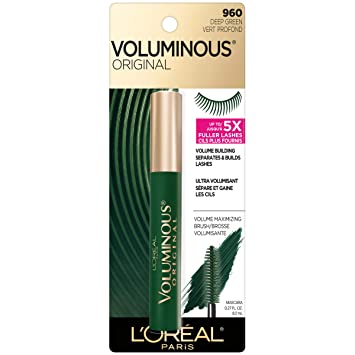 Photo 2 of L'Oreal Paris Makeup Voluminous Original Washable Bold Eye Mascara, Deep Green, 0.27 Fl Oz
