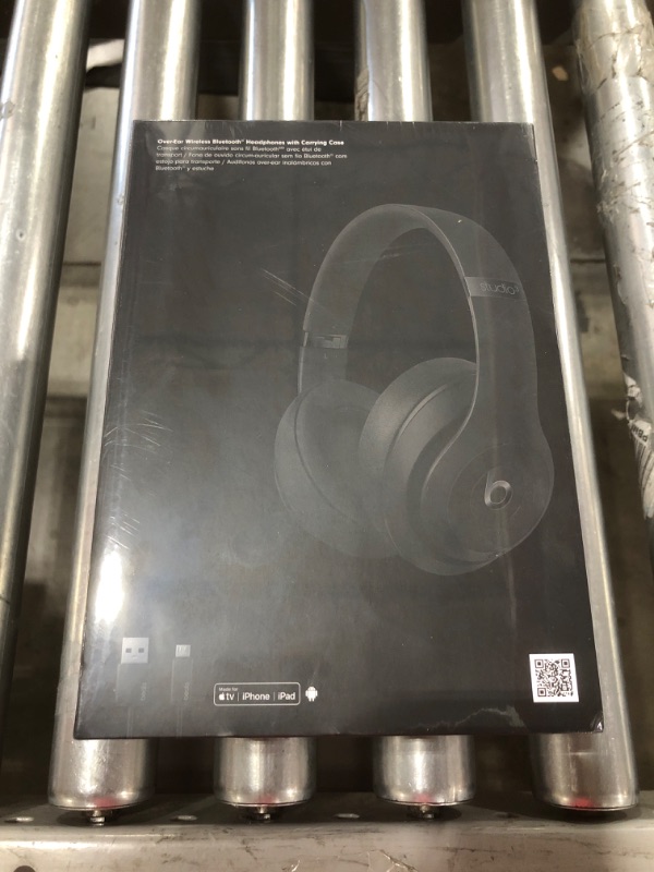Photo 6 of Beats Studio3 Wireless Noise Cancelling Over-Ear Headphones - Apple W1 Headphone Chip, Class 1 Bluetooth, 22 Hours of Listening Time, Built-in Microphone - Matte Black (Latest Model)
SEALED NEW IN BOX.