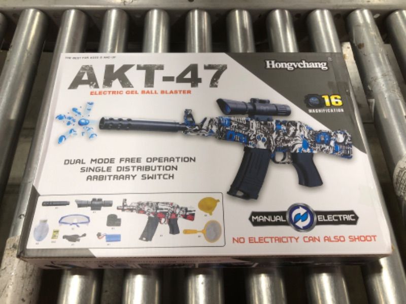 Photo 1 of AKT-47 ELECTRIC GELL BALL BLASTER. BLUE.