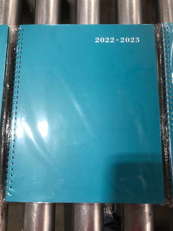 Photo 4 of Monthly Planner 2022-2023 - 2022-2023 Monthly Planner, Jul. 2022 - Dec. 2023, 8.5" x 11", 18-Month Planner 2022-2023 with Tabs, Pocket, Label, Contacts and Passwords, Twin-Wire Binding - Teal
LOT OF 3.