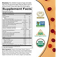 Photo 1 of SmartyPants Organic Kids Multivitamin, Daily Gummy Vitamins: Probiotics, Vitamin C, D3, Zinc, & B12 for Immune Support, Energy & Digestive Health, Assorted Fruit Flavor, 120 Gummies, 30 Day Supply
BB 09/2022.