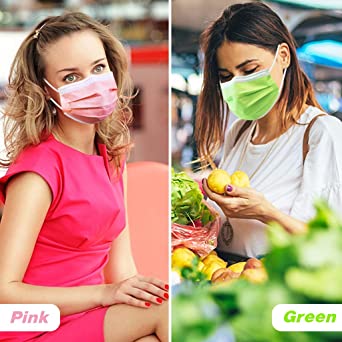 Photo 1 of HIWUP Multicolor Disposable Face Masks 50 Pack, PFE 99% Face Mask Suitable For Adults And Teens
LOT OF 10.
