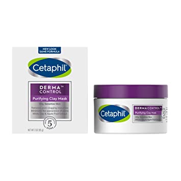 Photo 1 of Clay Mask by Cetaphil Pro, Dermacontrol Purifying Clay Face Mask with Bentonite Clay for Blackheads and Pores, Designed for Oily, Sensitive Skin, 3 oz
