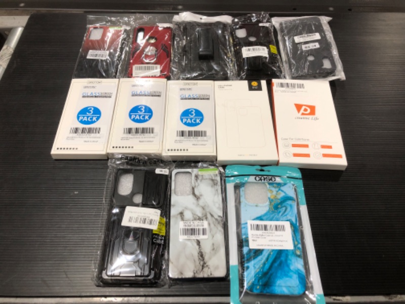 Photo 1 of VARIOUS SMARTPHONE CASES AND ACCESSORIES. LOT OF 13 ITEMS. 