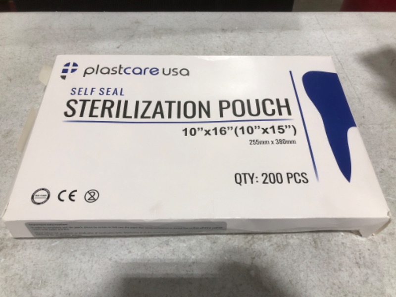 Photo 4 of 200 10"x16" Large Sterilization Pouches to Sterilize and Autoclave Instruments
OPEN BOX.