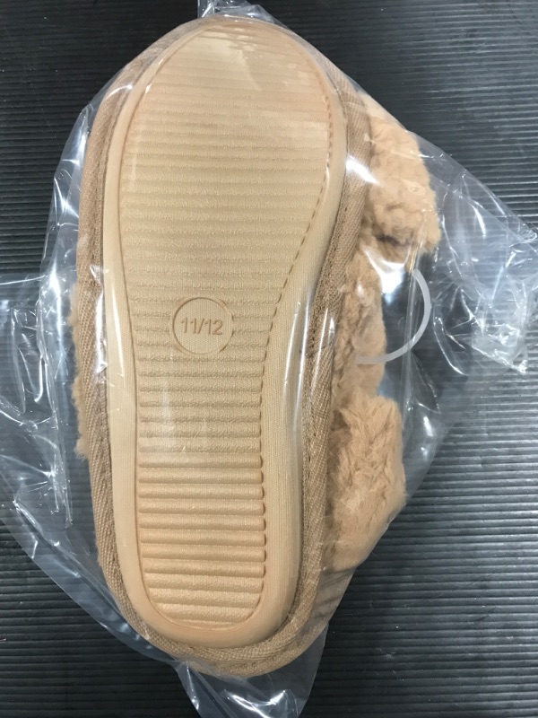 Photo 2 of [Size11/12] Women's Paris Crossband Faux Shearling Slippers - Stars Above™ [Camel]