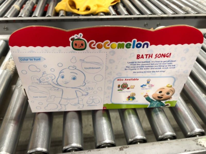 Photo 4 of CoComelon Musical Bathtime Playset - Plays Clips of The ‘Bath Song’ - Features 2 Color Change Figures (JJ & Tomtom), 2 Toy Bath Squirters, Cleaning Cloth – Toys for Kids, Toddlers, and Preschoolers
