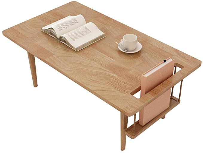Photo 1 of 




























WoodShine Mid Century Modern Mini-Swing Coffee/Tea Table, Japanese Accent Floor Desk, Trapezoidal Shape Solid Wood Sofa Tables with Storage Natural 31.50 inch


