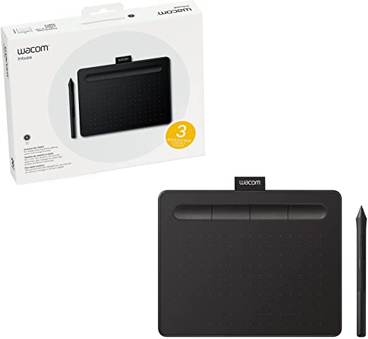 Photo 1 of Wacom Intuos Graphics Drawing Tablet for Mac, PC, Chromebook & Android (small) with Software Included - Black (CTL4100)
