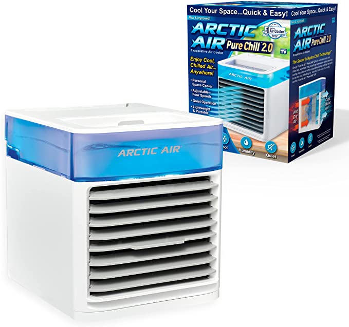 Photo 1 of Ontel Arctic Air Pure Chill 2.0, Evaporative Air-Cooler, Powerful, Quiet, Lightweight Oscillating Portable Air Cooler, Hydro-Chill Technology For Bedroom, Office, Living Room & More
