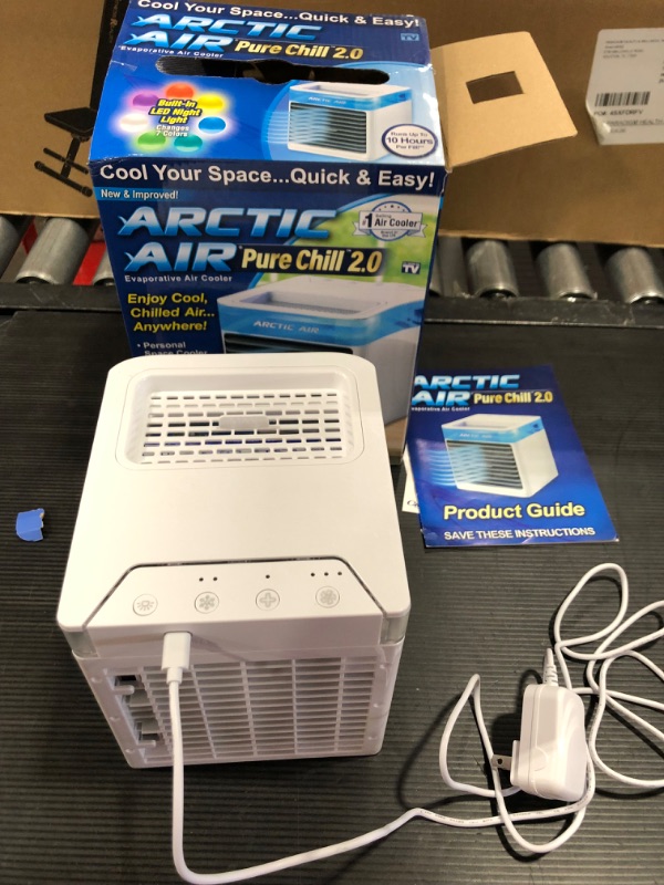 Photo 3 of Ontel Arctic Air Pure Chill 2.0, Evaporative Air-Cooler, Powerful, Quiet, Lightweight Oscillating Portable Air Cooler, Hydro-Chill Technology For Bedroom, Office, Living Room & More
