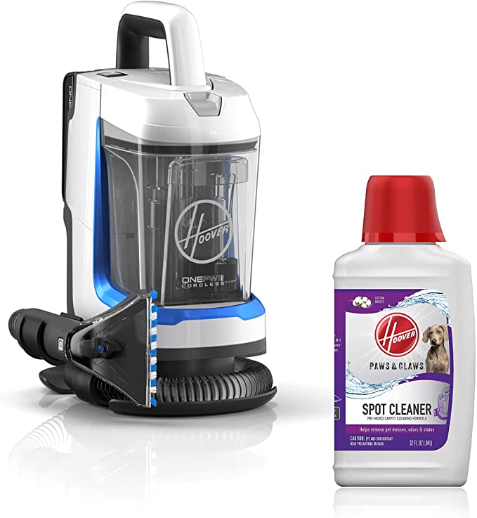 Photo 1 of Hoover ONEPWR Spotless GO Cordless Carpet and Upholstery Cleaner with Paws and Claws Spot Cleaning Solution
