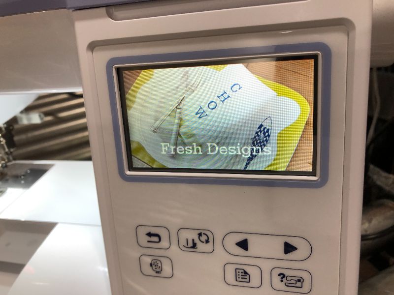 Photo 1 of Brother PE800 Embroidery Machine, 138 Built-in Designs, 5" x 7" Hoop Area, Large 3.2" LCD Touchscreen, USB Port, 11 Font Styles

