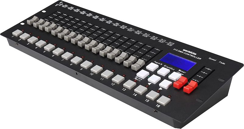 Photo 1 of DMX Controller, WorldLite 512CH DMX Console, Premium DMX 512 Stage Lighting Controller Program Directly Without Setting Scene, Easy Light Console for Stage & DJ Lighting (512 Channels)
