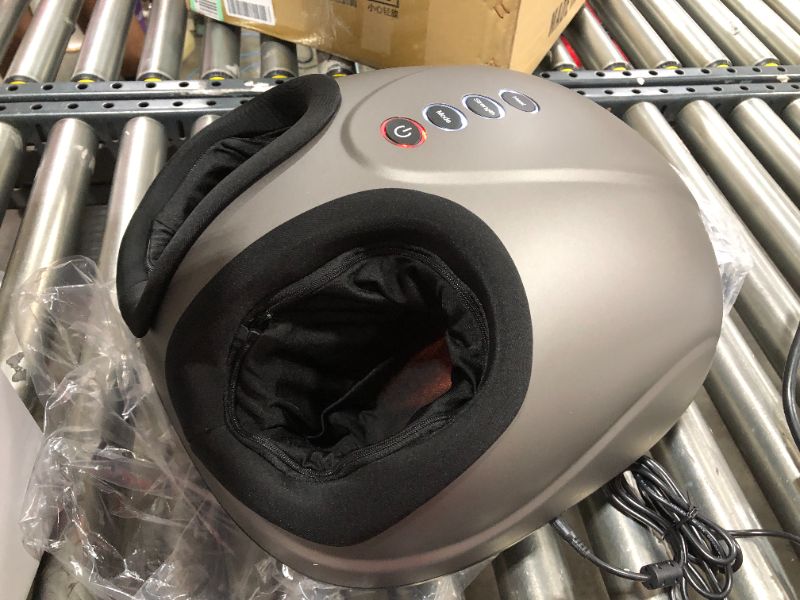 Photo 1 of Breo Foot Massager Machine with Heat, Shiatsu Deep Tissue Kneading, Rolling Massage for Relief, Fits Feet Up to Men Size 12
