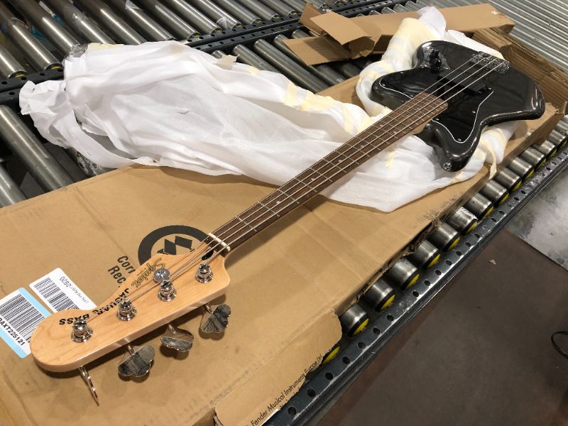 Photo 2 of Squier Affinity Series, 4-String Electric Bass, Right, Charcoal Frost Metallic (378501569)
