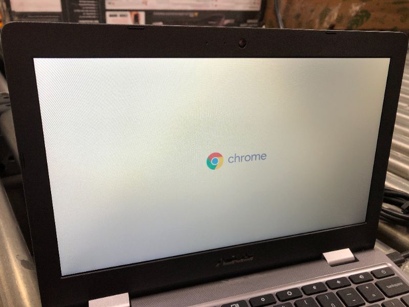 Photo 3 of ASUS C223N Intel Celeron N3350 11.6 Inch Chromebook - Grey
