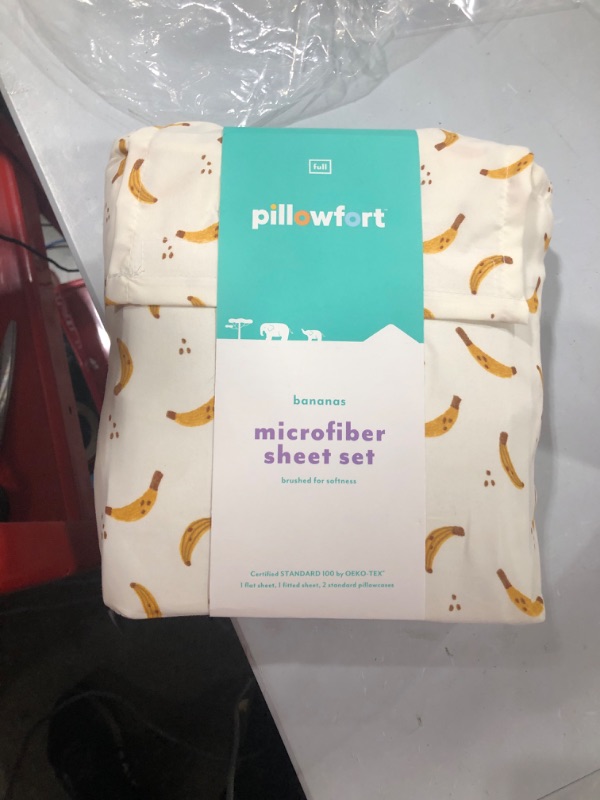 Photo 1 of Bananas Microfiber Sheet Set - Pillowfort™
FULL