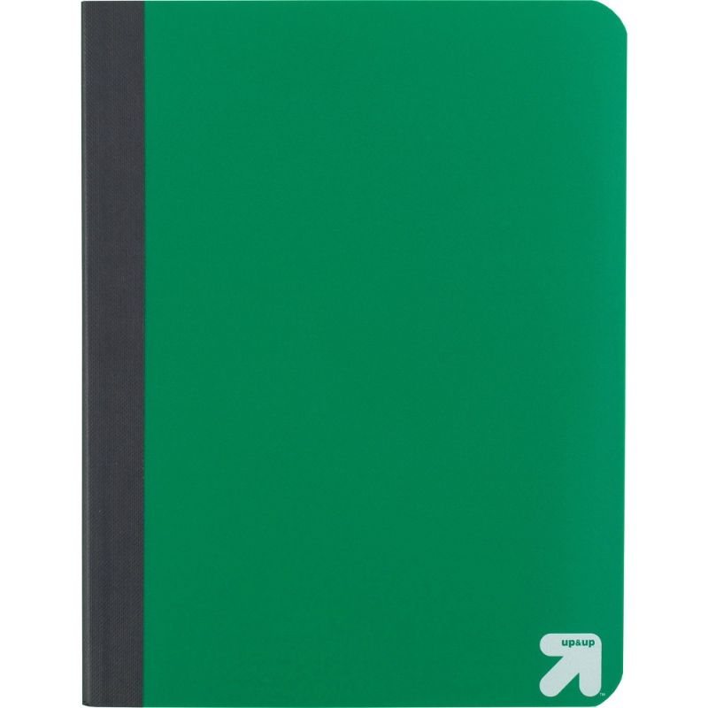 Photo 1 of College Ruled Green Composition Notebook - up & up
