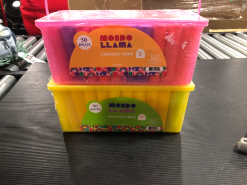 Photo 2 of 100ct Sidewalk Chalk Set - Mondo Llama™ 
