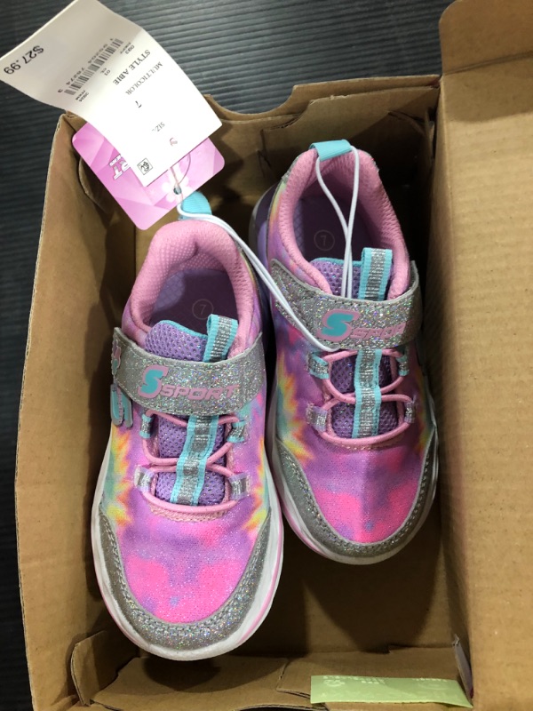 Photo 2 of Toddler Girls' S Sport by Skechers Abie Tie-Dye Performance Sneakers - 7, One Color
