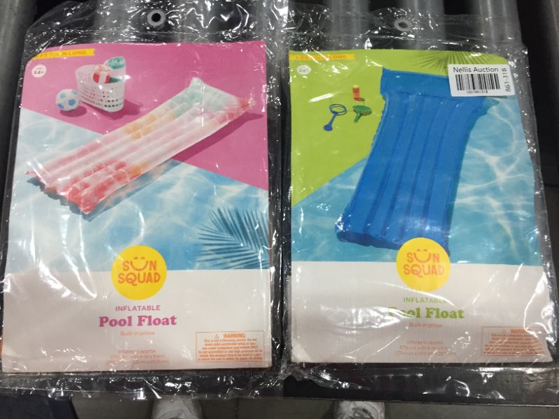 Photo 1 of 5ft 7-1/2in Pool Float Sun Squad 2 pack
